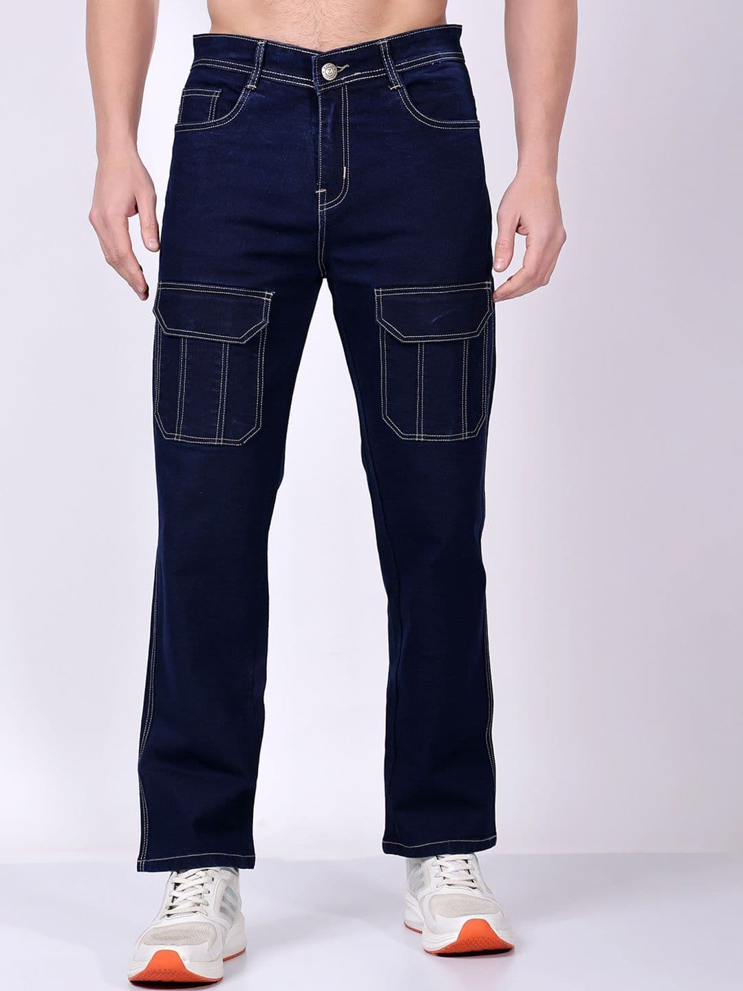 ZAYSH Men Mid-Rise Slim Fit Clean Look Cargo Styles Jeans - view 1