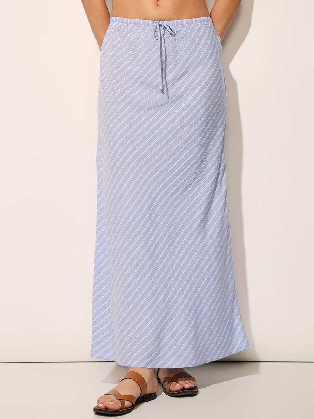ONLY Striped Pencil Maxi Skirt - view 1