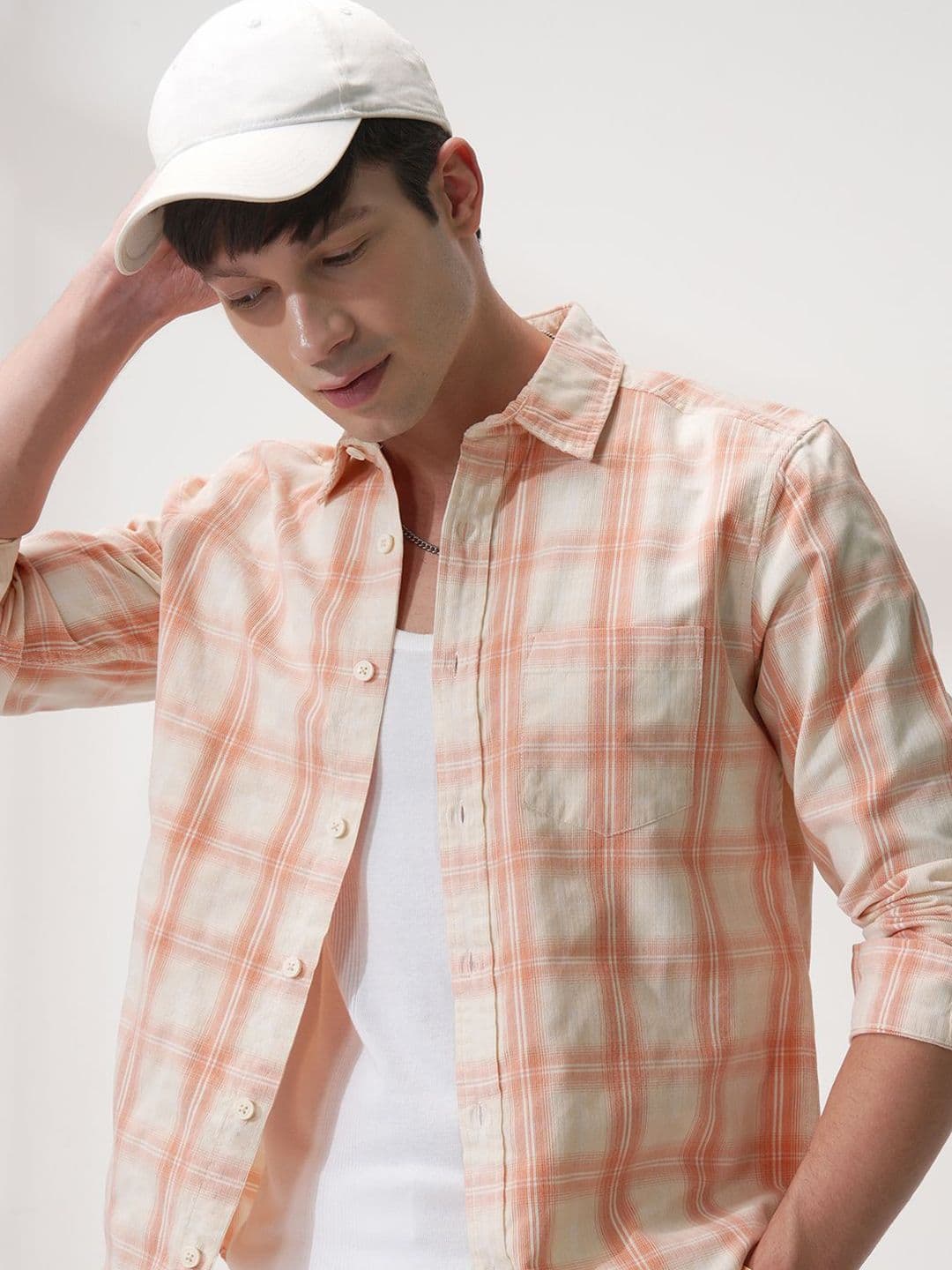 HIGHLANDER Men Comfort Slim Fit Opaque Checked Casual Shirt - view 1