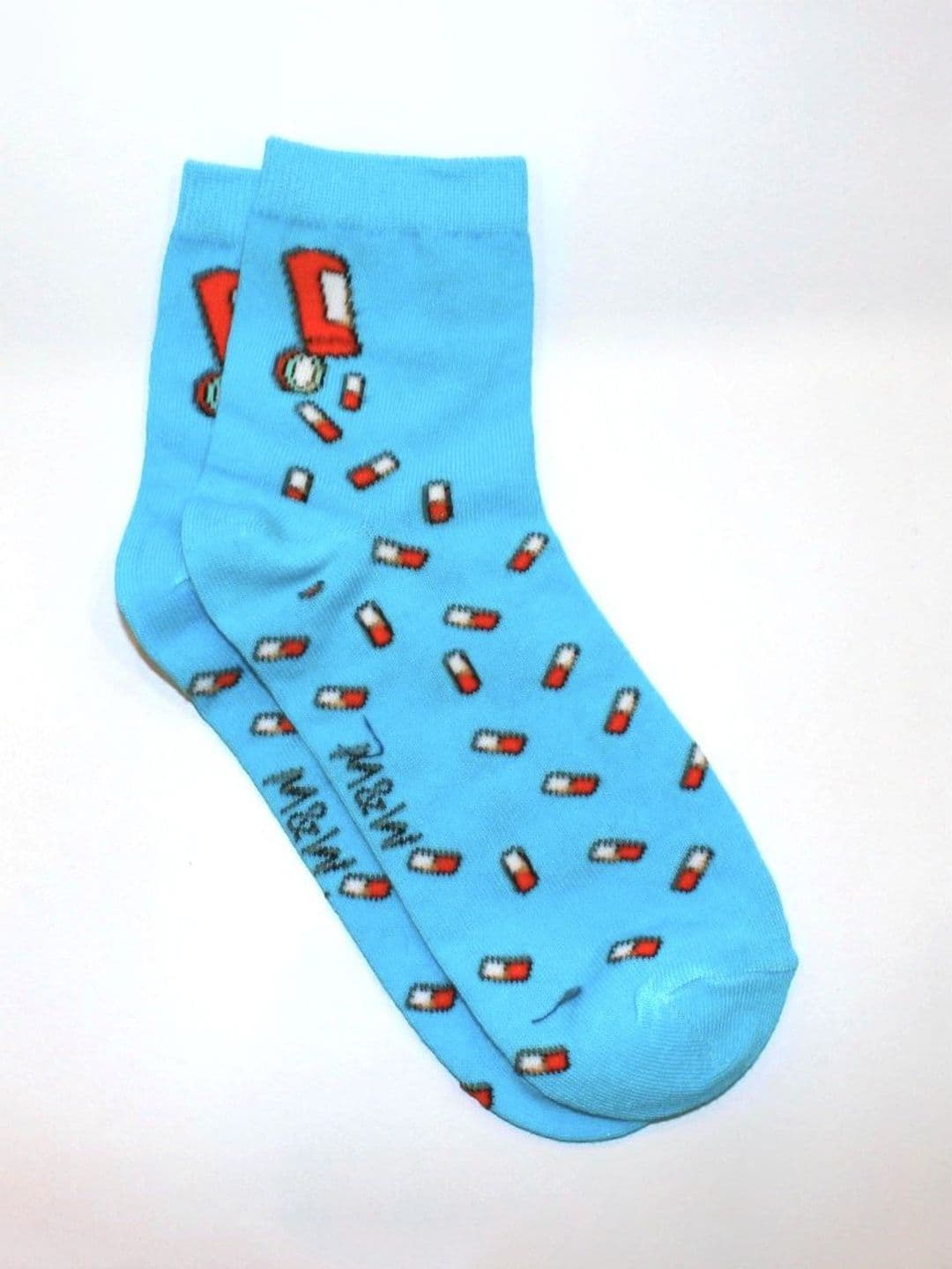 Milk&Whisky Men Patterned Ankle Length Socks - view 1