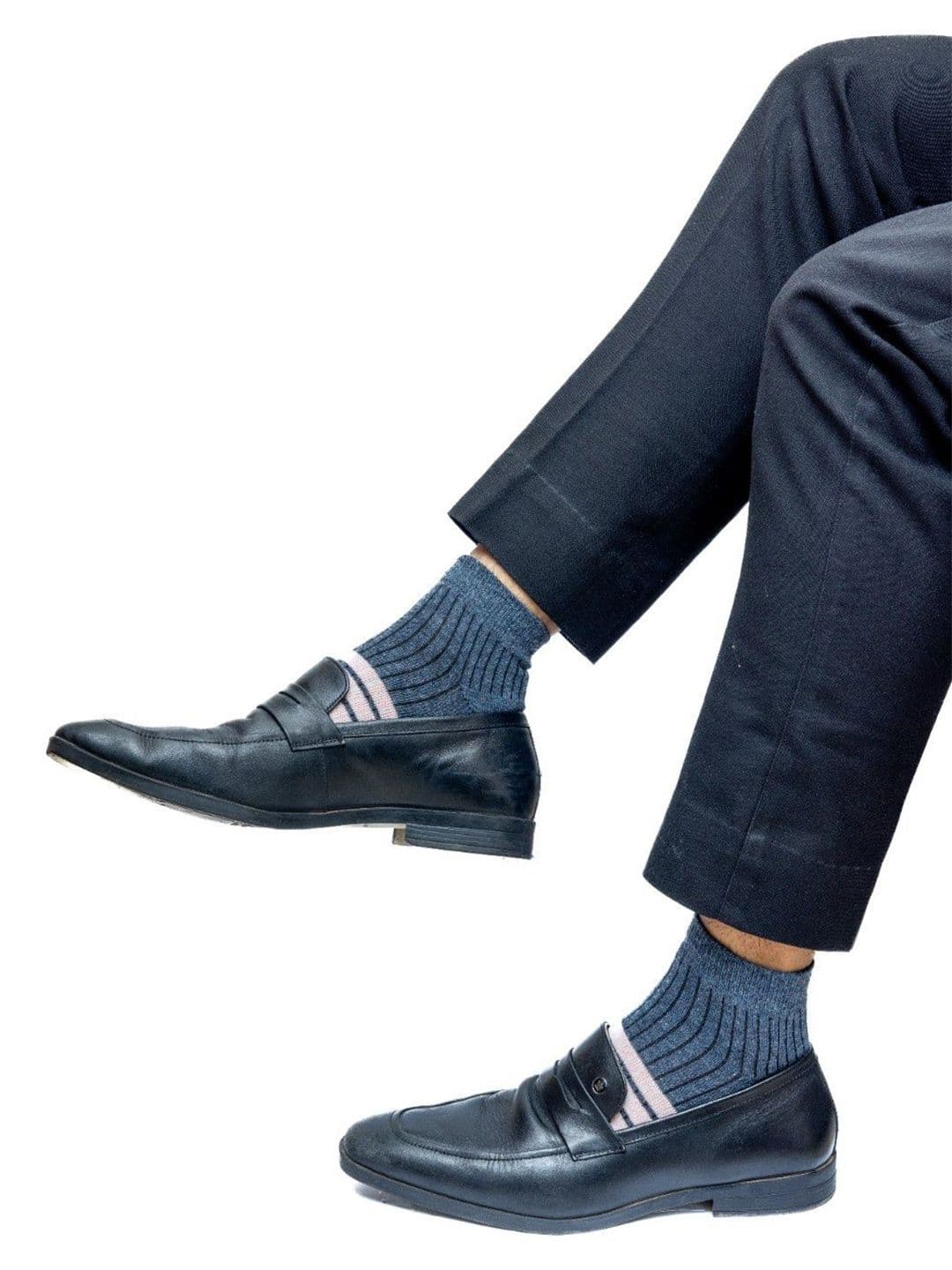 Milk&Whisky Men Striped Ankle Length Socks - view 1