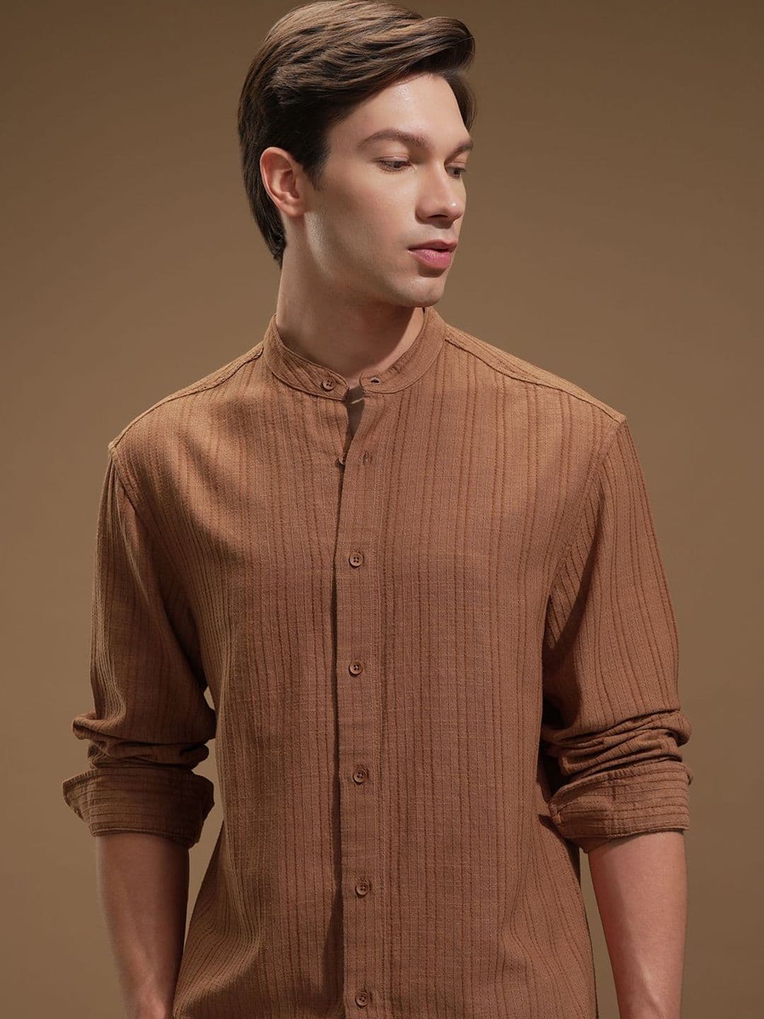 HIGHLANDER Men Comfort Opaque Striped Casual Shirt - view 1