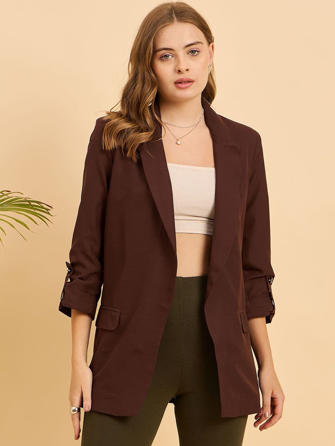 JUNE & HARRY Comfort Fit Single-Breasted Notched Lapel Blazer - view 1