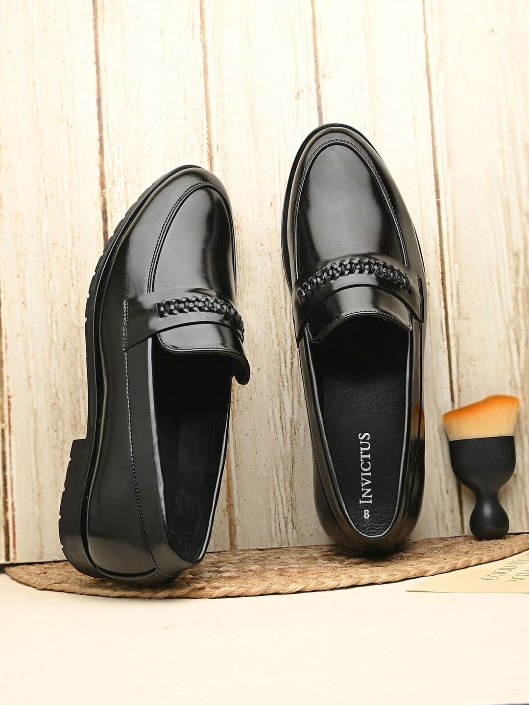 INVICTUS Men Glossy Formal Loafers - view 1