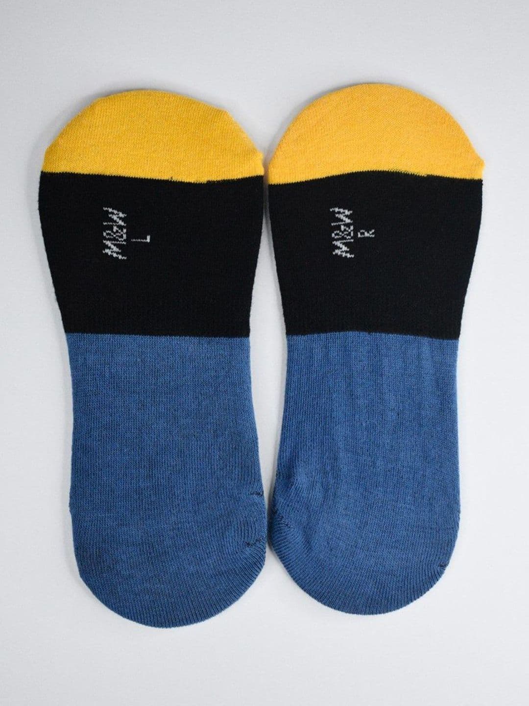 Milk&Whisky Men Colourblocked Sunset Fade No-Show Shoe Liners Socks - view 1