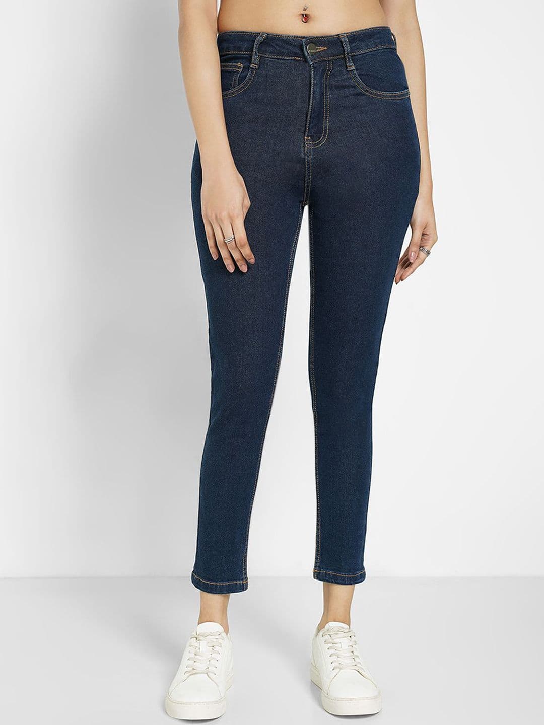 SF JEANS by Pantaloons Women Skinny Fit High-Rise Cropped Jeans - view 1