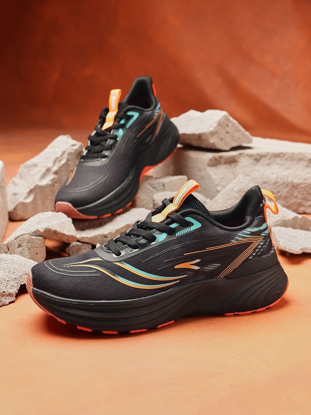 Action Ultra Comfort Breathable Cushioned Sports Lace-Up Running Shoes For Men - view 1