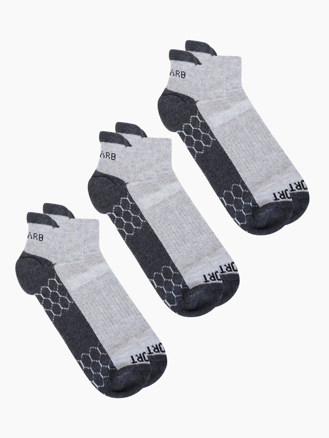 AIR GARB Unisex Pack of 3 Ankle Length Power Fit Compression Sports Socks - view 1