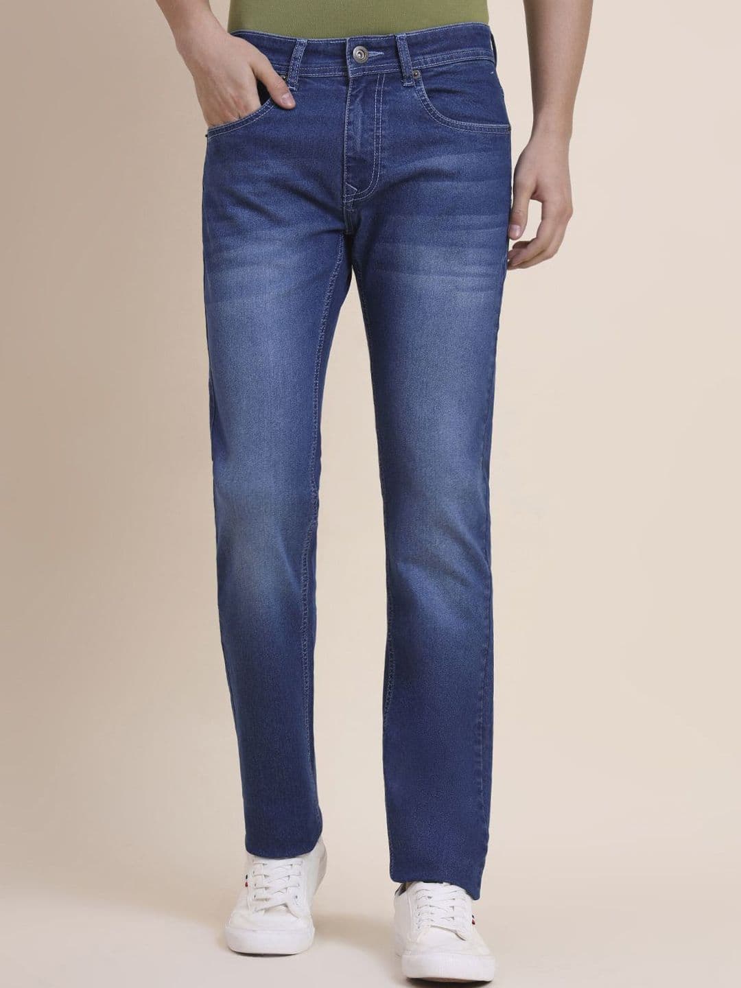 Greenfibre Men Slim Fit Mid-Rise Heavy Fade Jeans - view 1