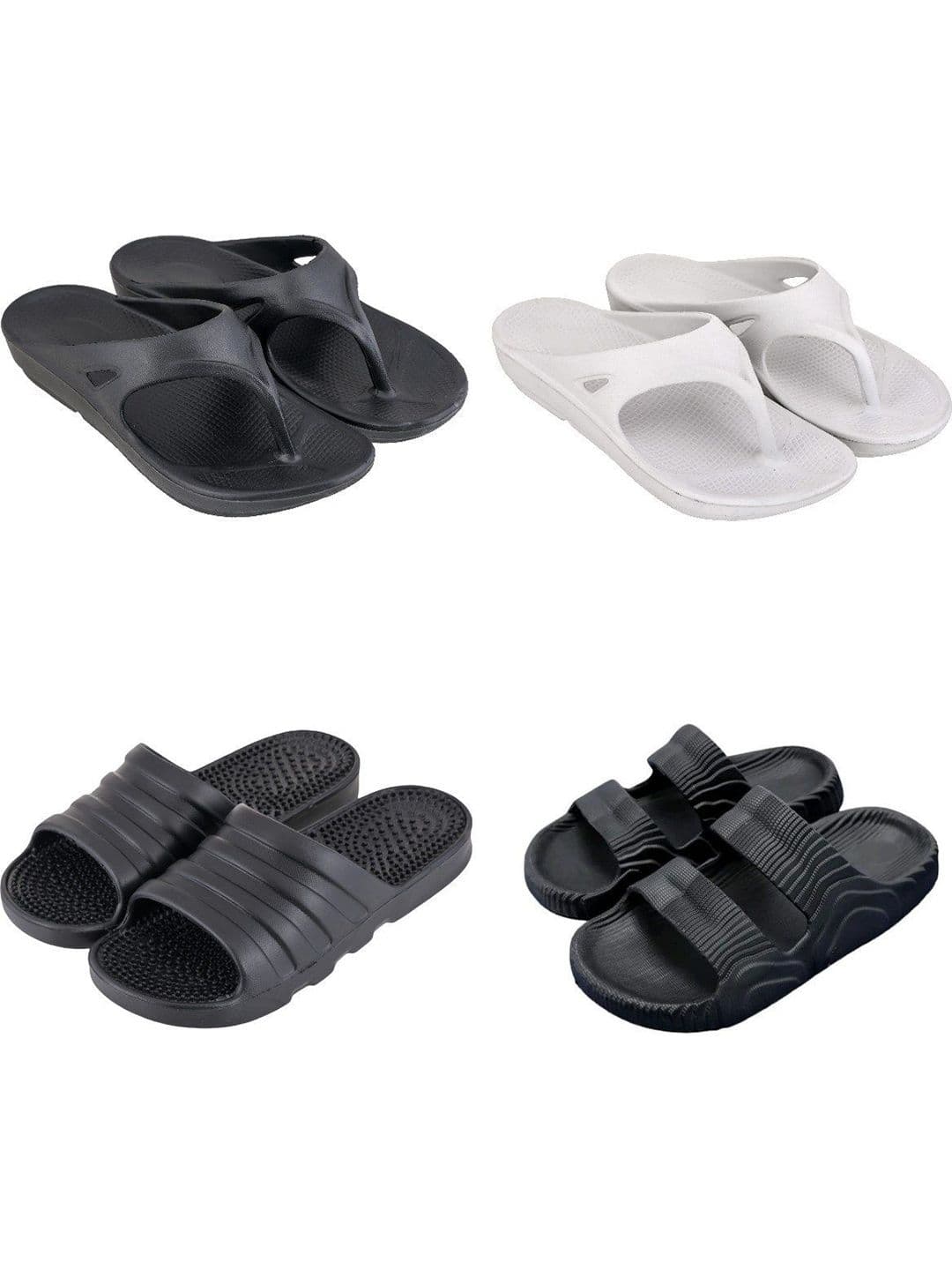 Feel alive Men Set Of 4 Ultra-Comfortable Lightweight EVA Flip Flops - view 1