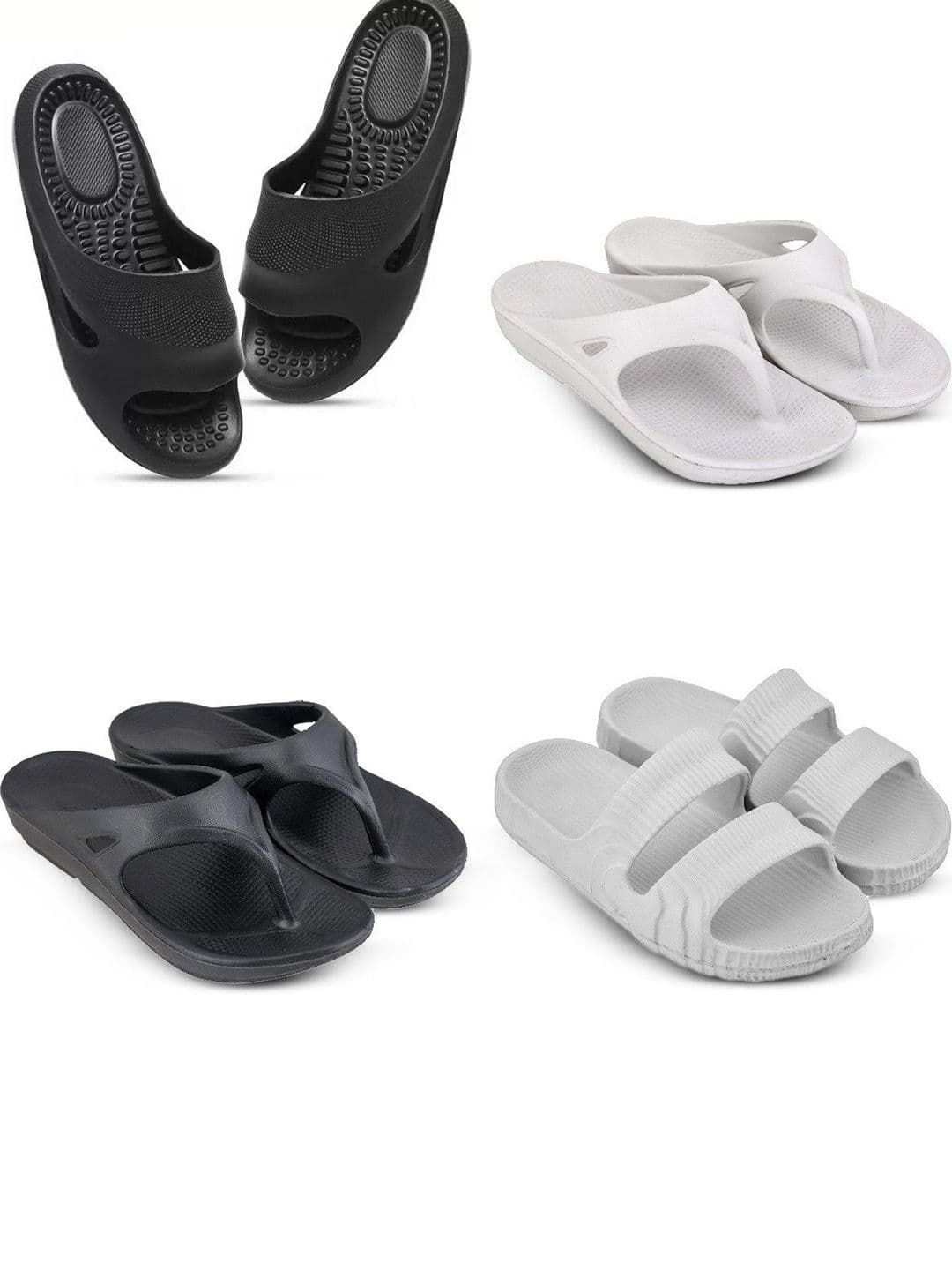 Feel alive Men Pack Of 4 Ultra-Comfortable Lightweight EVA Flip Flops - view 1