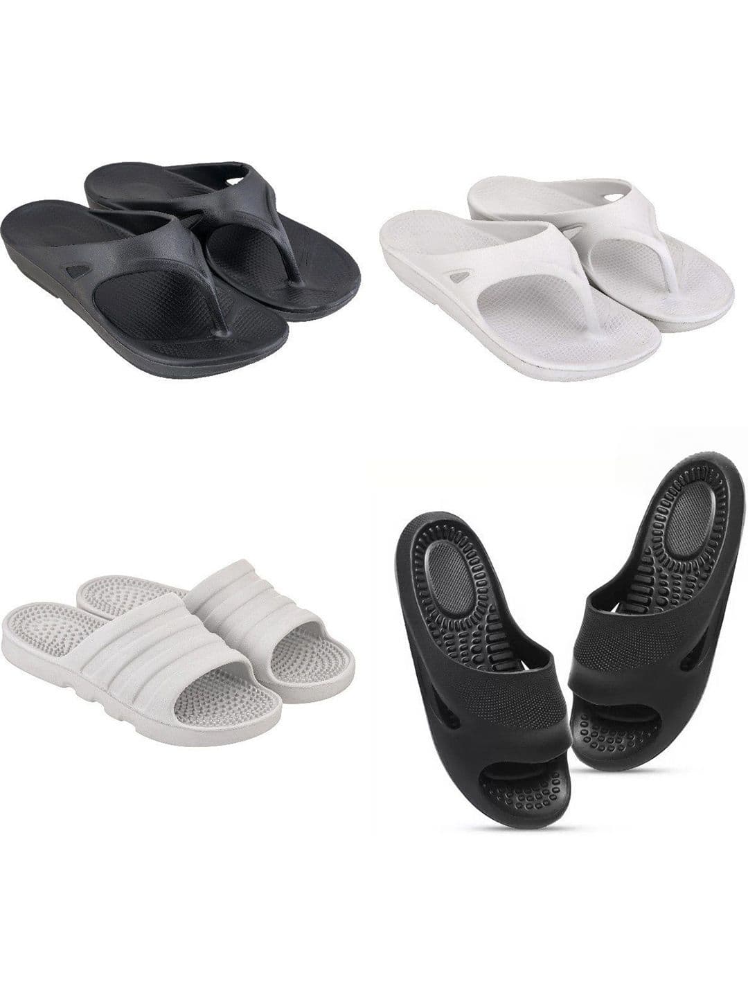 Feel alive Men Set of 4 Ultra-Comfortable Lightweight Flip Flops - view 1