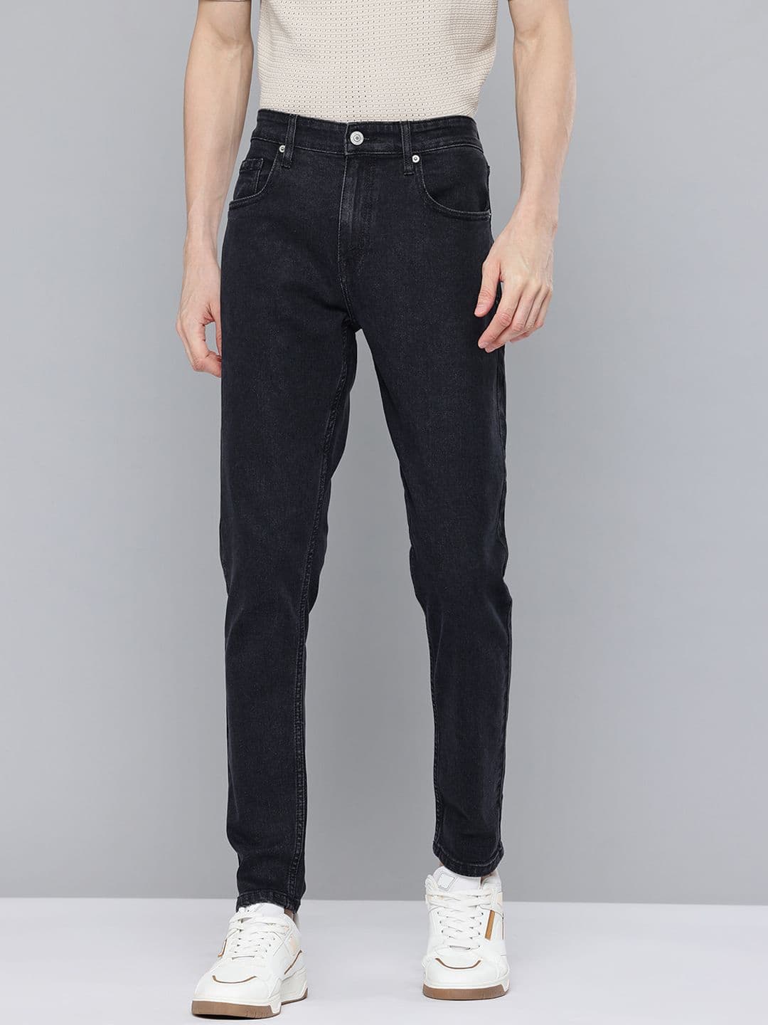 Flying Machine Men Slim Tapered Fit Mid-Rise Stretchable Jeans - view 1