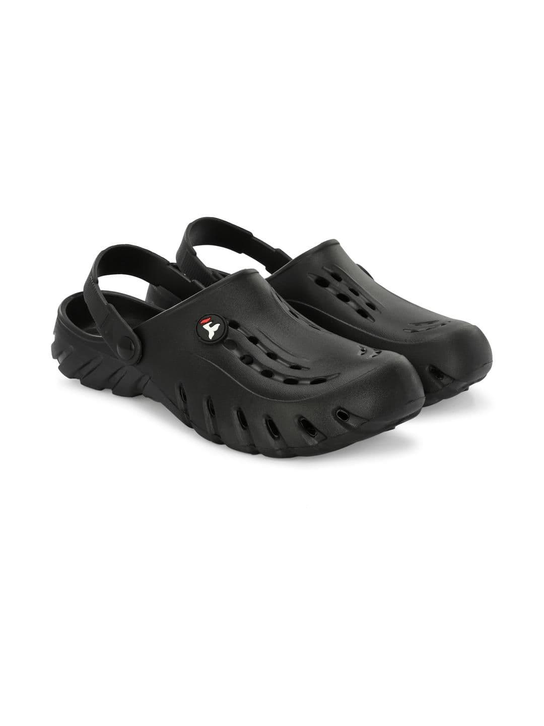 SZN Men Black Clogs Sandals - view 1