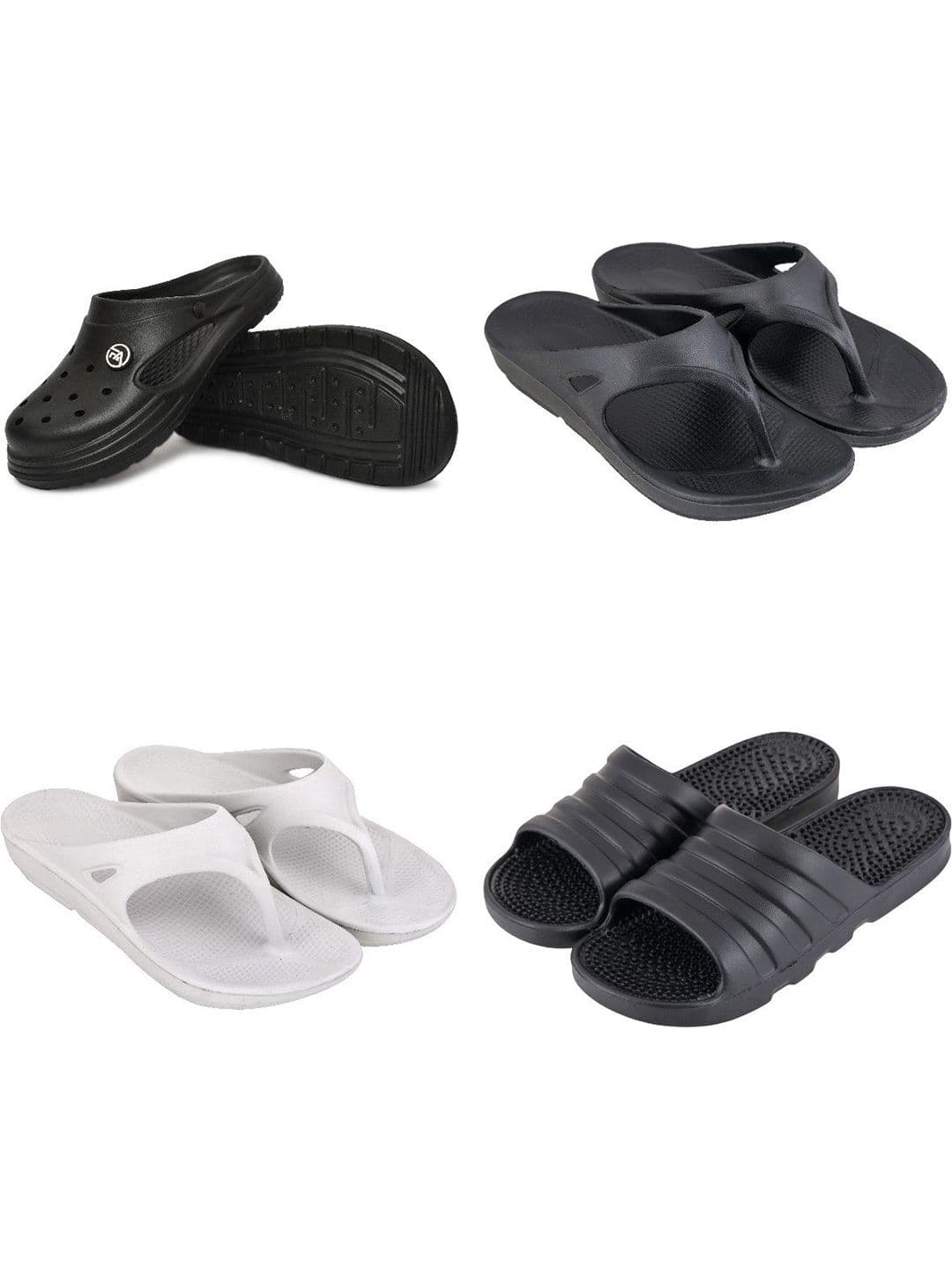 Feel alive Men Pack Of 4 Ultra-Comfortable Lightweight EVA Flip Flops - view 1