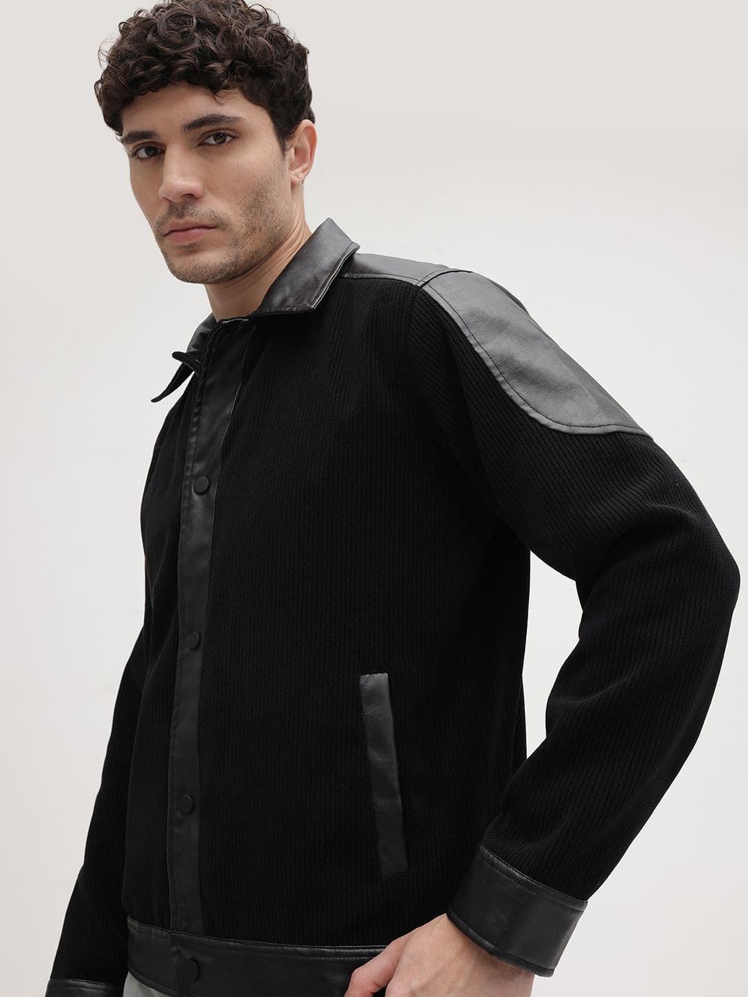 The Roadster Life Co. Contrast Panel Corduroy Finish Tailored Jacket - view 1