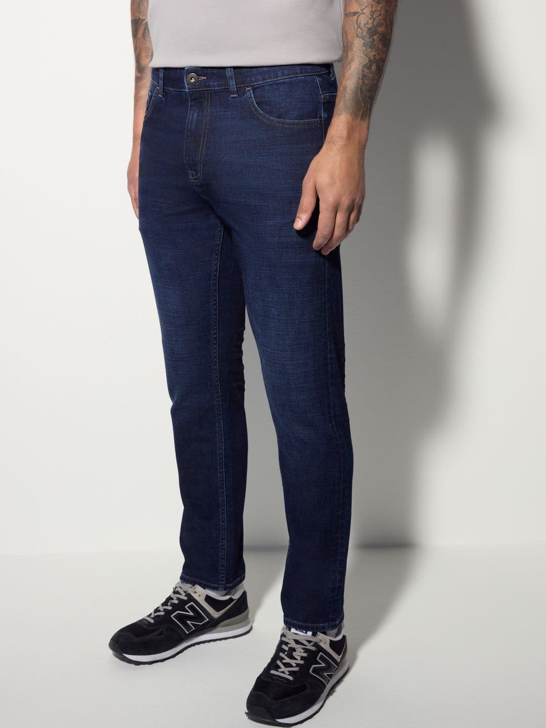 NEXT Men Slim Fit Mid-Rise Light Fade Lightweight Stretchable Jeans - view 1