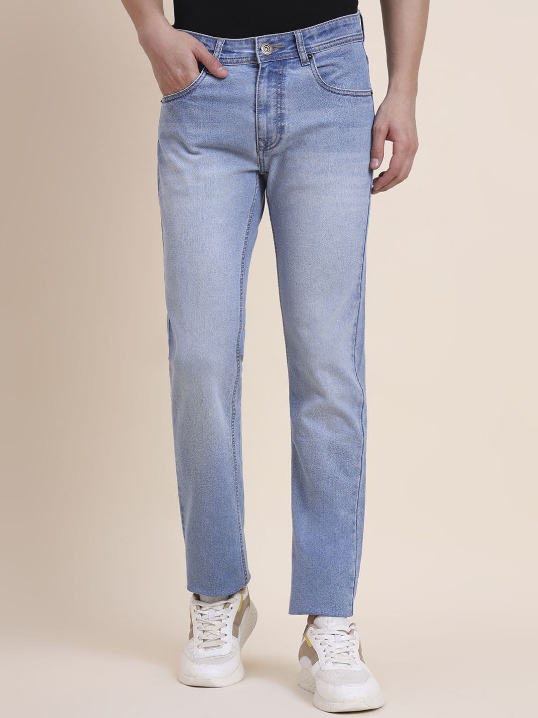 Greenfibre Men Slim Fit Mid-Rise Heavy Fade Jeans - view 1