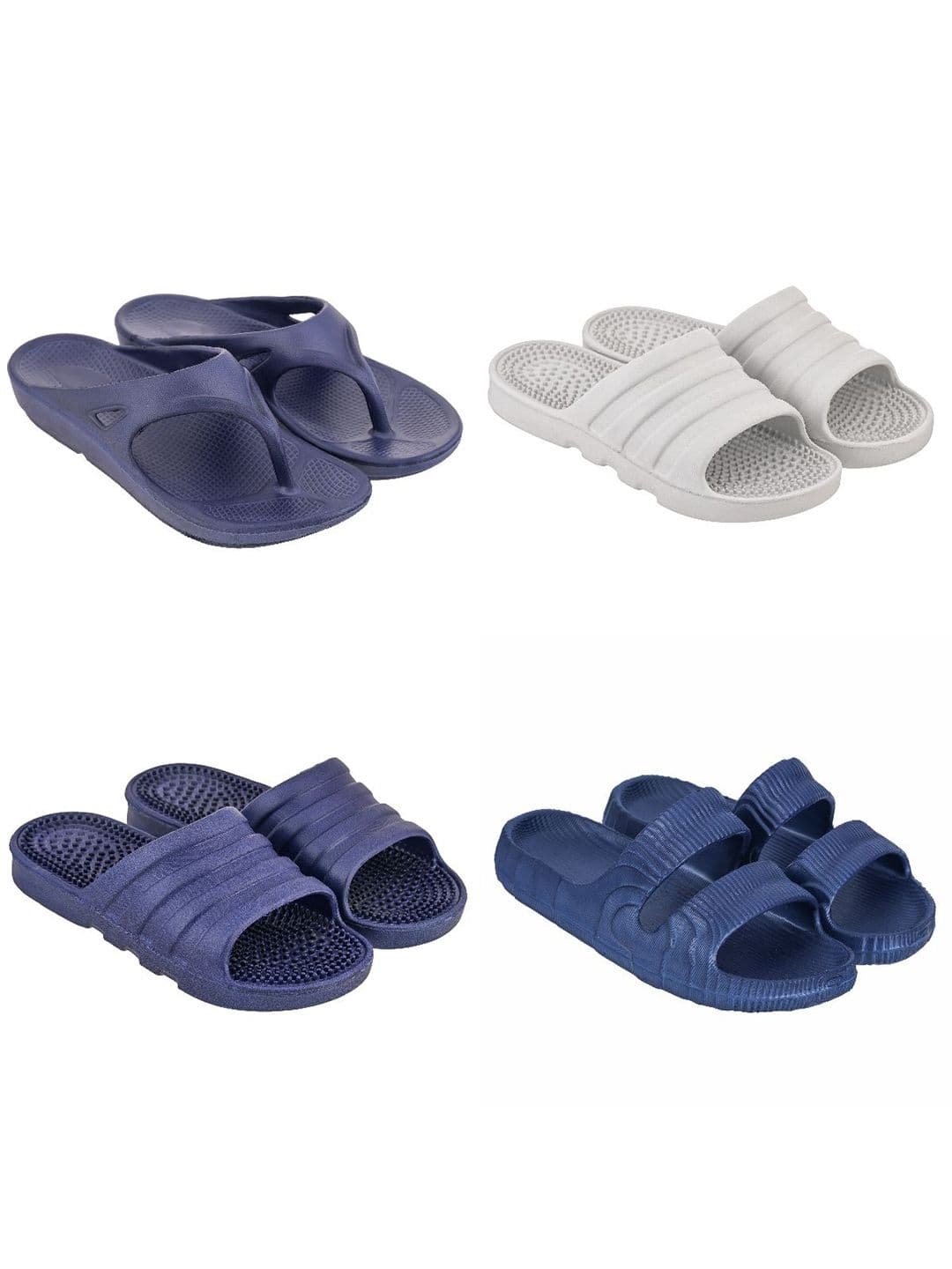 Feel alive Men Set of 4 Ultra-Comfortable Lightweight Flip Flops - view 1