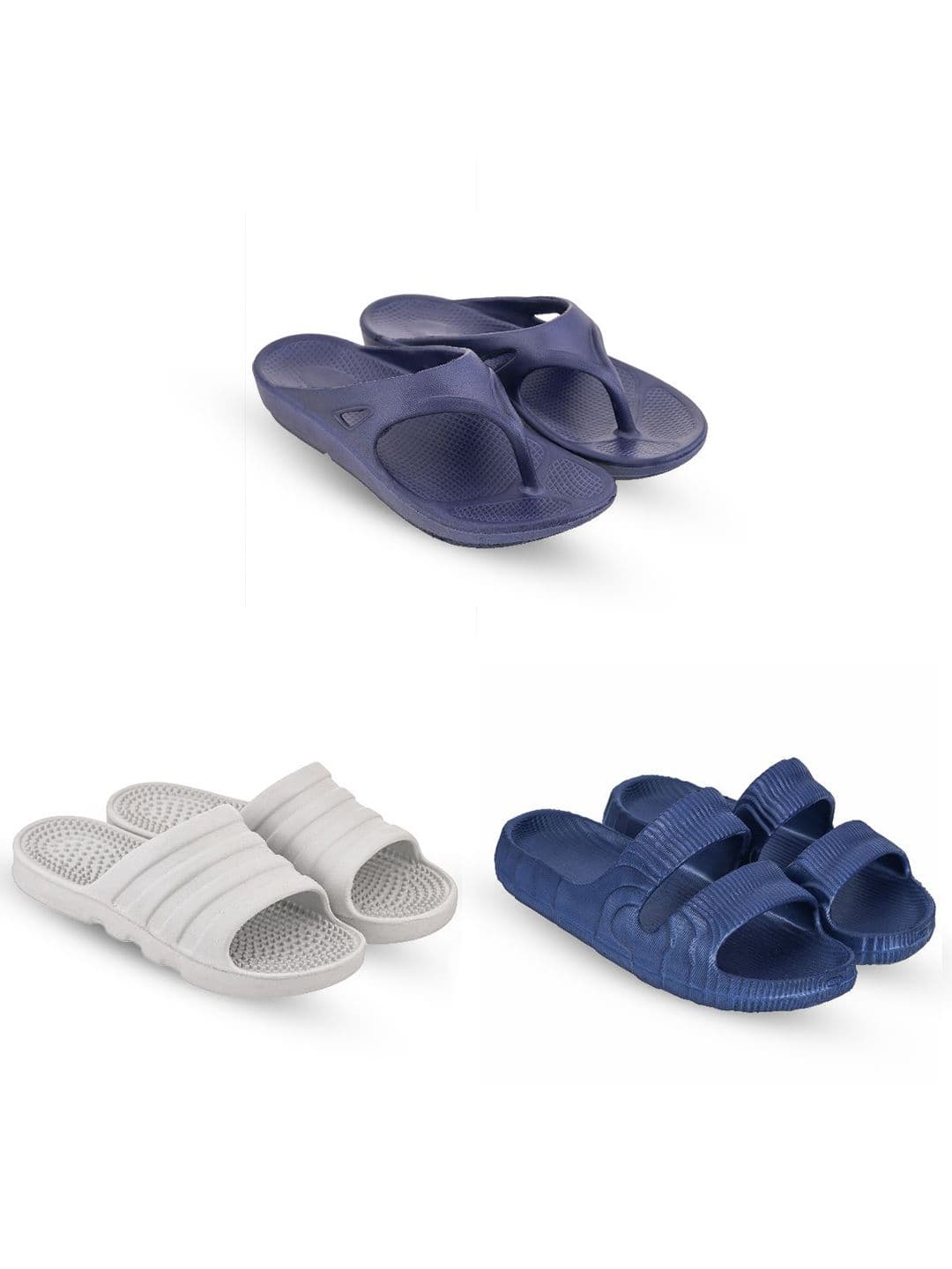 Feel alive Men Set of 4 Ultra-Comfortable Lightweight Flip Flops - view 1