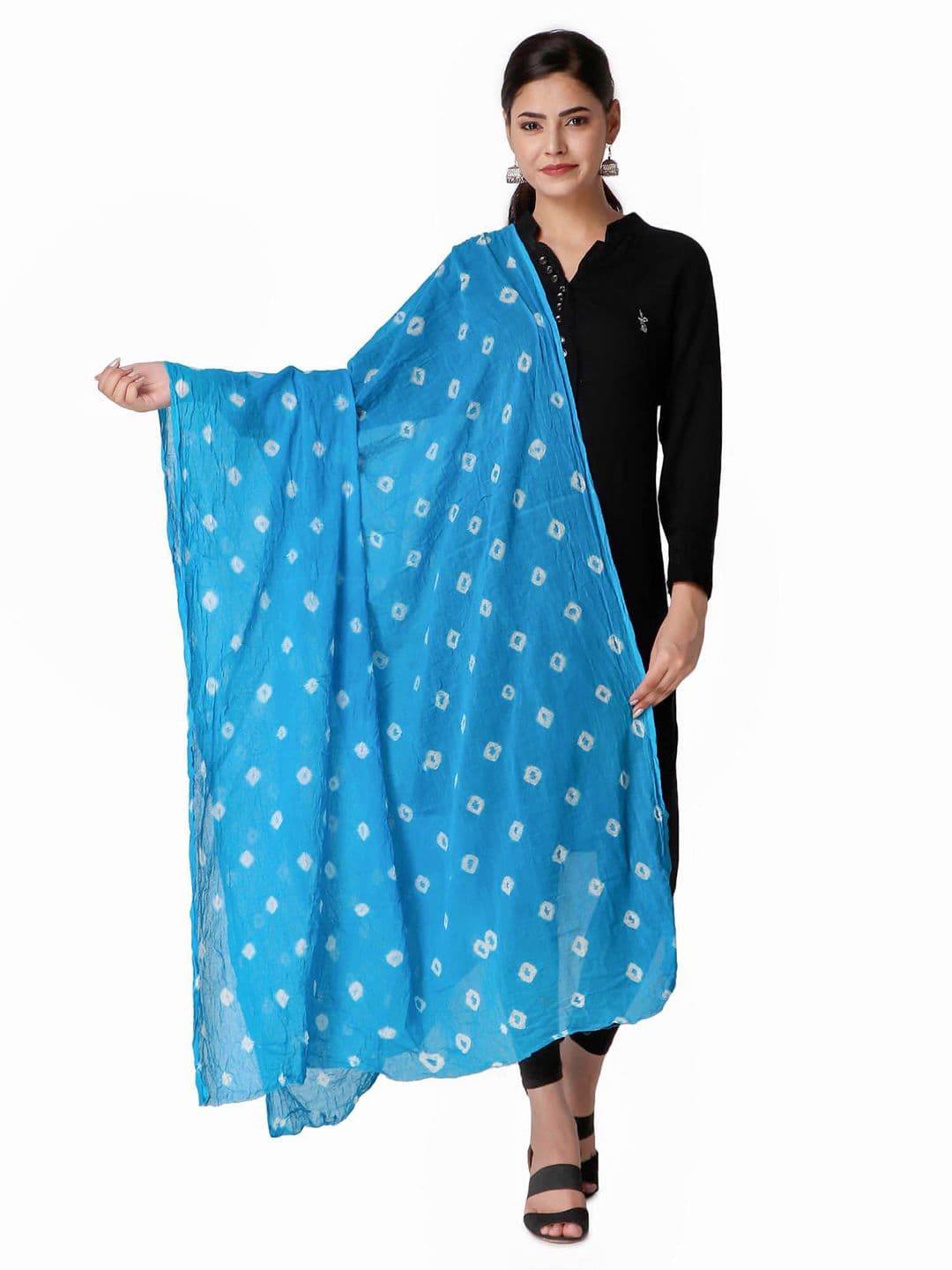 Traditions Bazaar Bandhani Dyed Cotton Dupatta - view 1