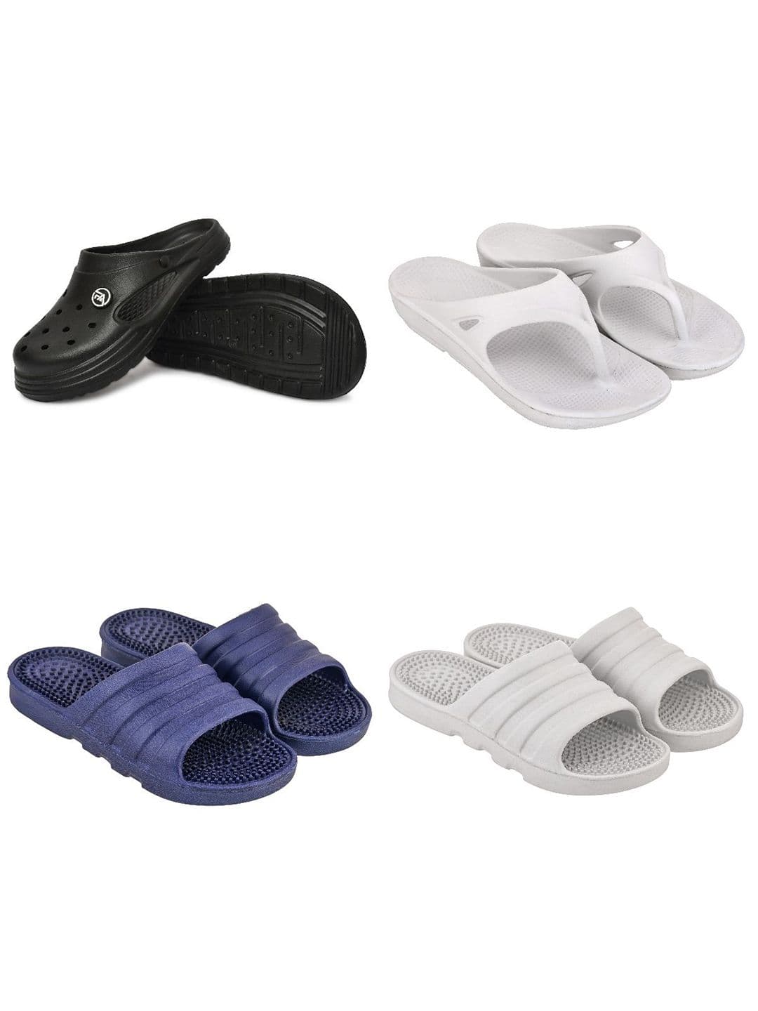 Feel alive Men Set of 4 Ultra-Comfortable Lightweight EVA Flip Flops - view 1
