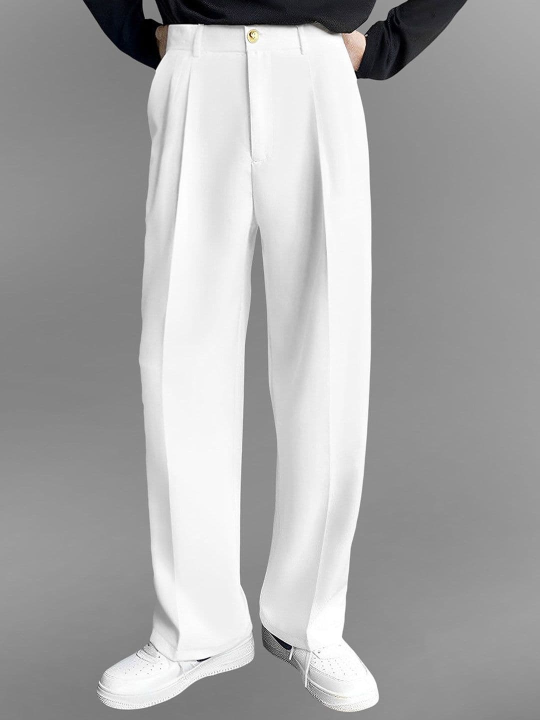 FTX Men Relaxed Loose Fit Pleated Korean Trousers - view 1