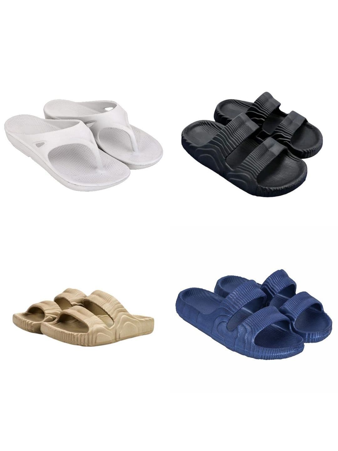 Feel alive Men Set of 4 Thong Flip-Flops & Sliders - view 1