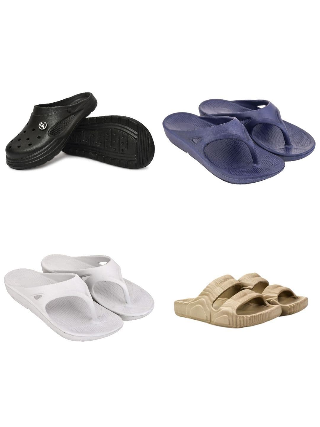Feel alive Men Set Of 4 Ultra-Comfortable Lightweigh Clogs - view 1