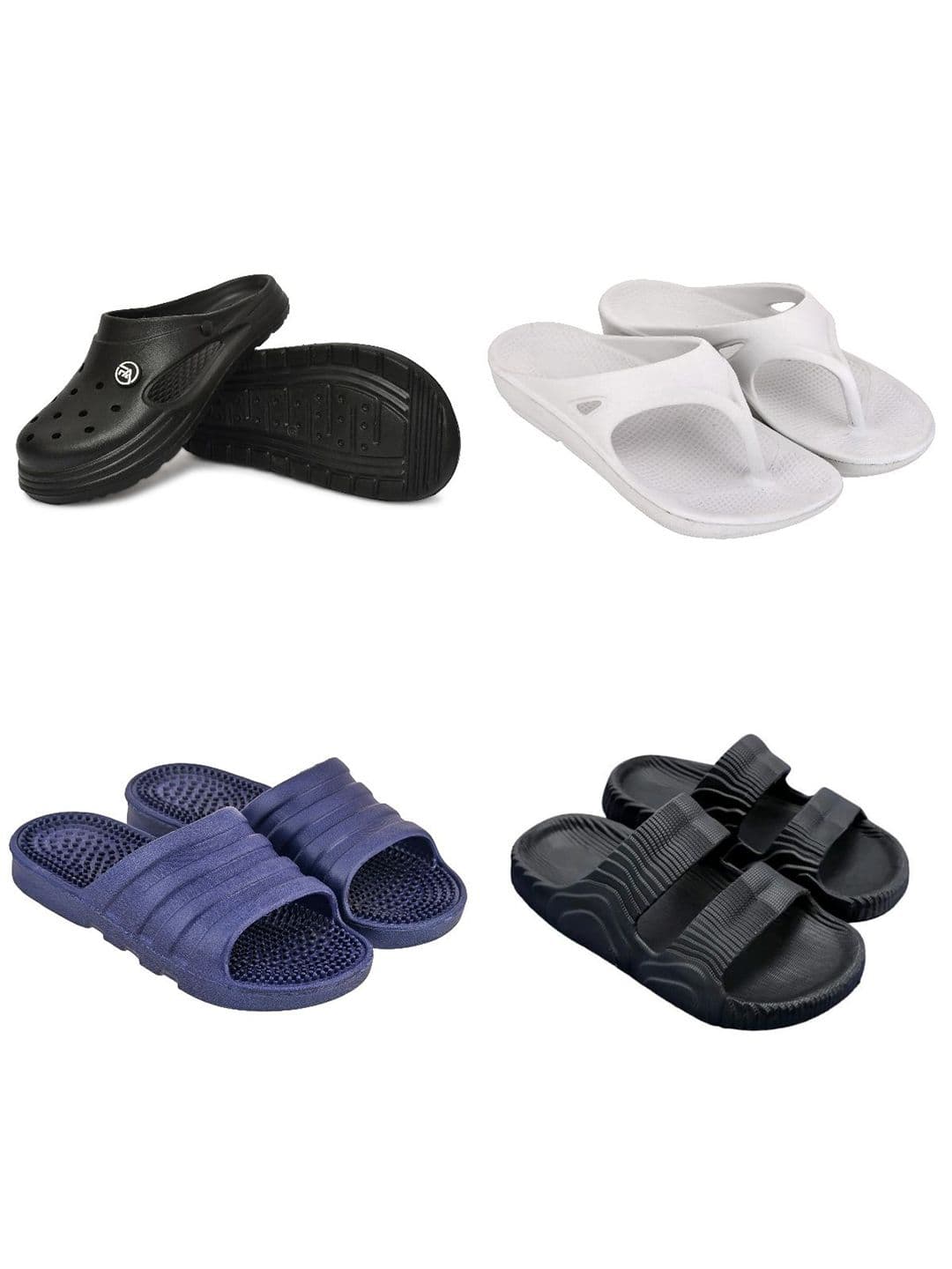 Feel alive Men Set of 4 Lightweight Flip Flops - view 1