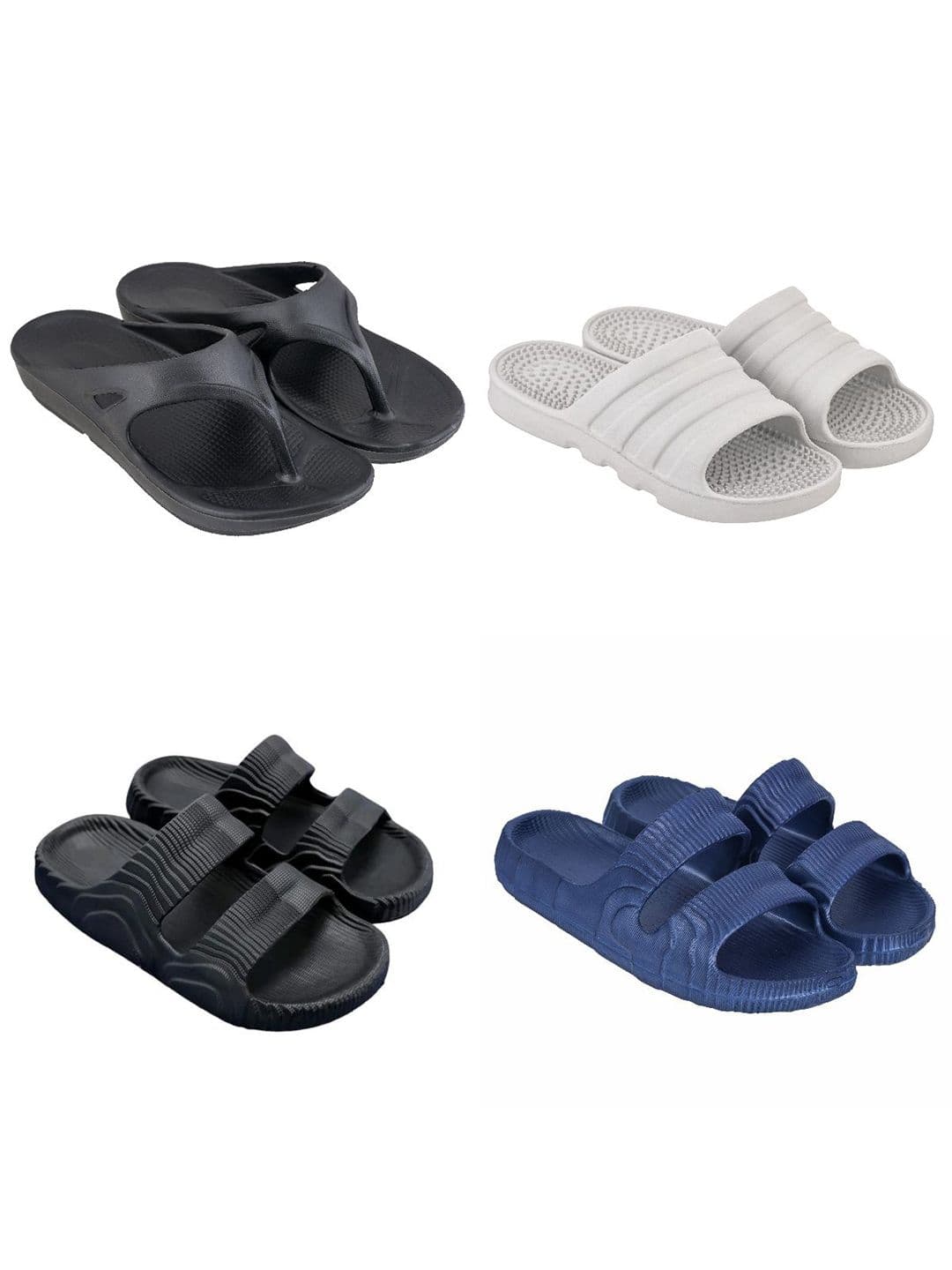 Feel alive Men Set Of 4 Thong Flip-Flops - view 1