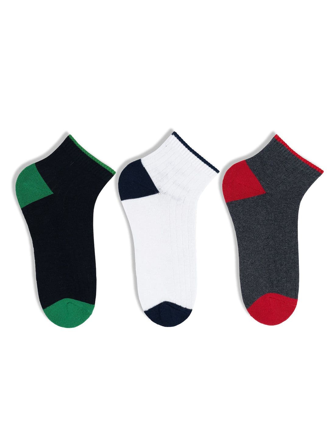 Socksxpress Men Pack of 3 Patterned Combed Cotton High Ankle Sports Socks - view 1