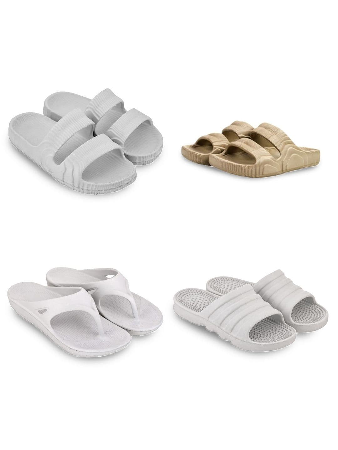 Feel alive Men Set of 4 Ultra-Comfortable Lightweight Flip Flops - view 1