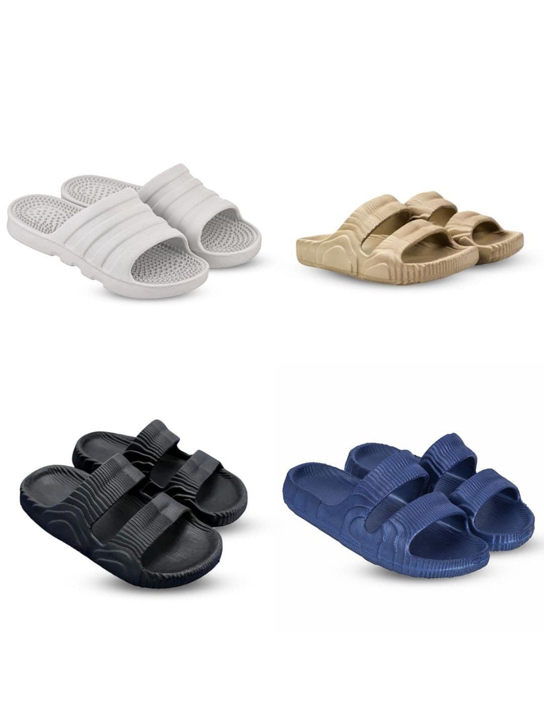 Feel alive Men Set Of 4 Ultra-Comfortable Lightweight Sliders - view 1