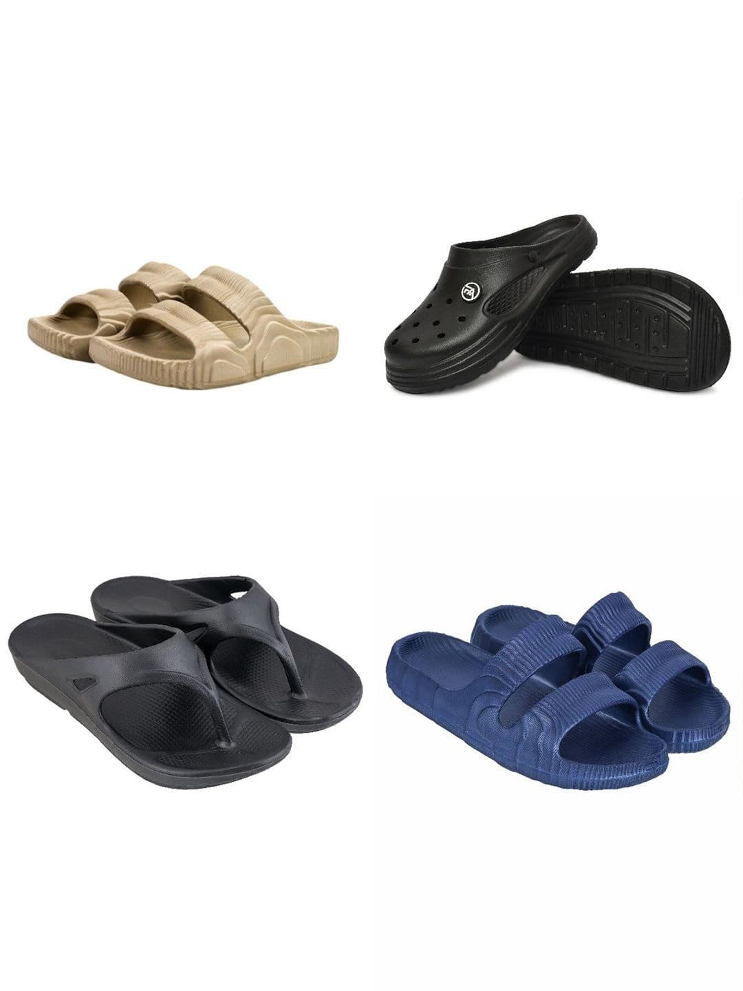 Feel alive Men Set of 4 Ultra-Comfortable Lightweight EVA Flip Flops - view 1