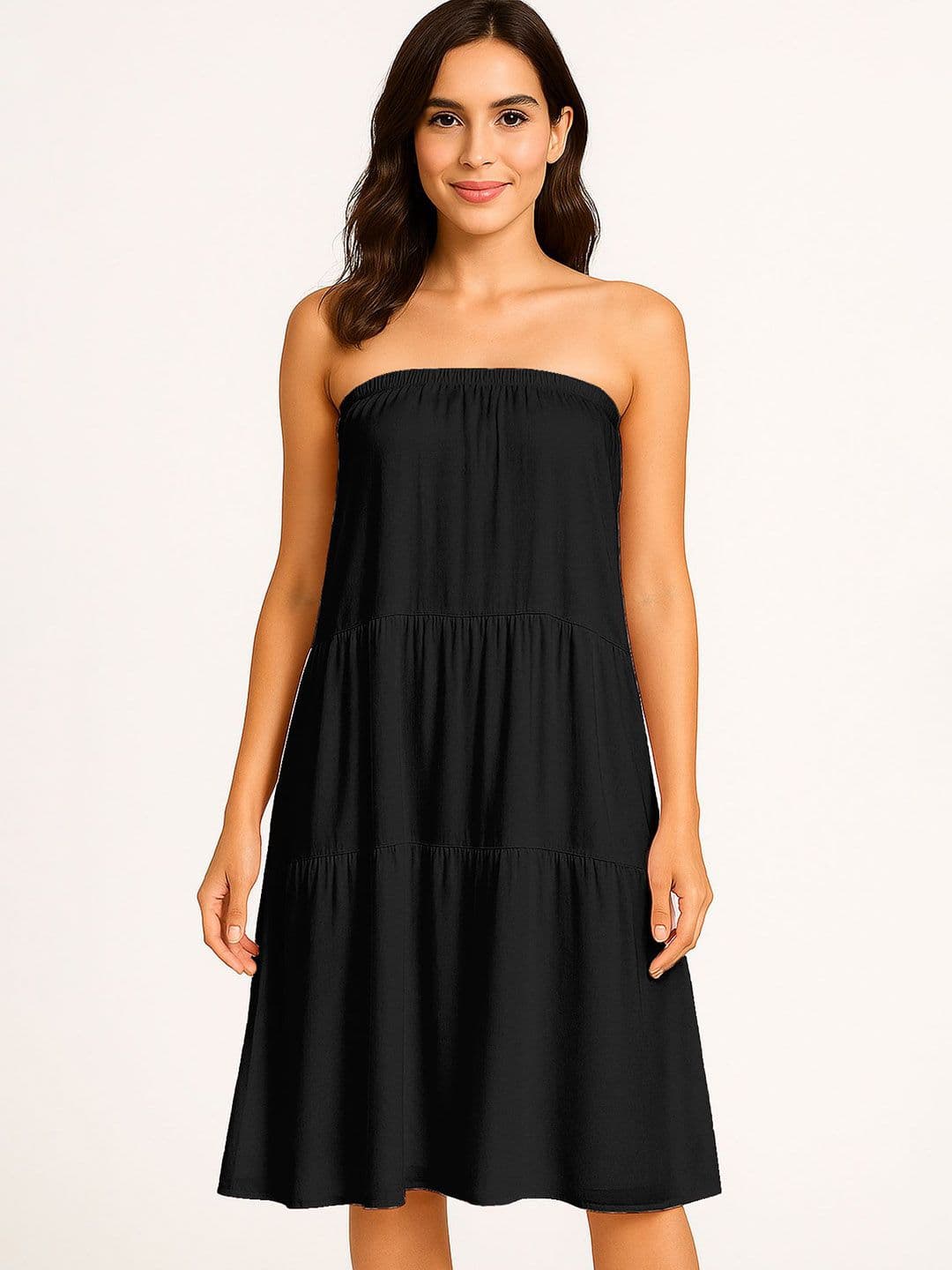 Moomaya Flowy Tiered Maxi Skirt - view 1