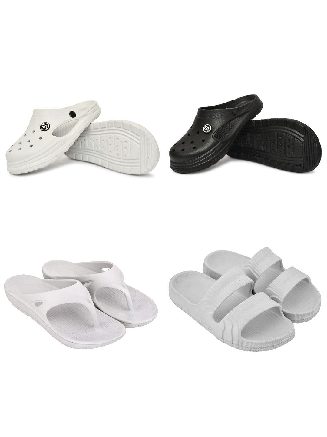 Feel alive Men Set Of 4 Ultra-Comfortable Lightweight Clogs - view 1