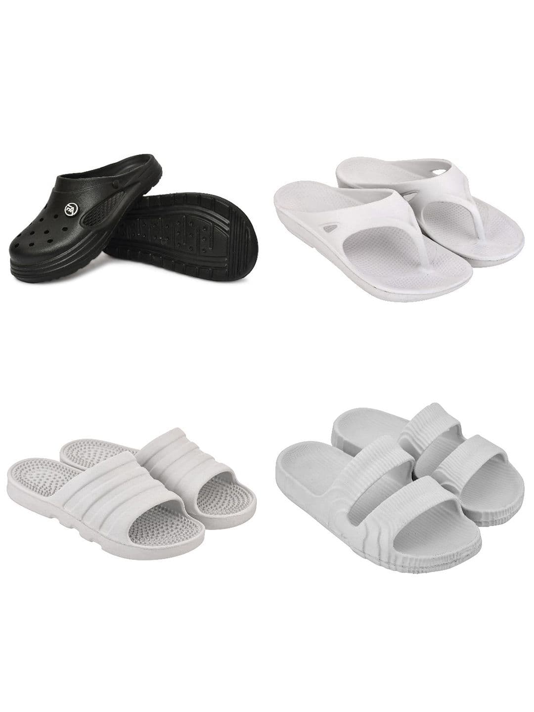 Feel alive Men Pack Of 4 Ultra-Comfortable Lightweight EVA Flip Flops - view 1