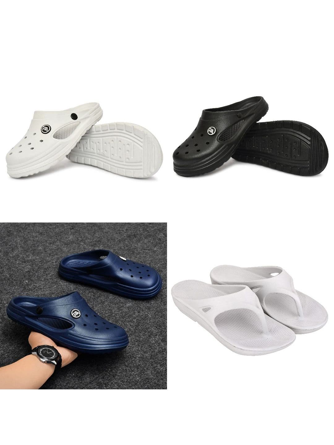 Feel alive Men Pack Of 4 Ultra-Comfortable Lightweight EVA Flip Flops - view 1