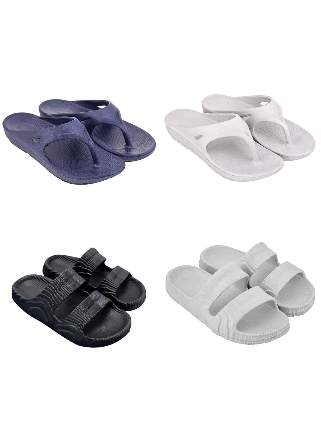 Feel alive Men Pack Of 4 Ultra-Comfortable Lightweight EVA Flip Flops - view 1