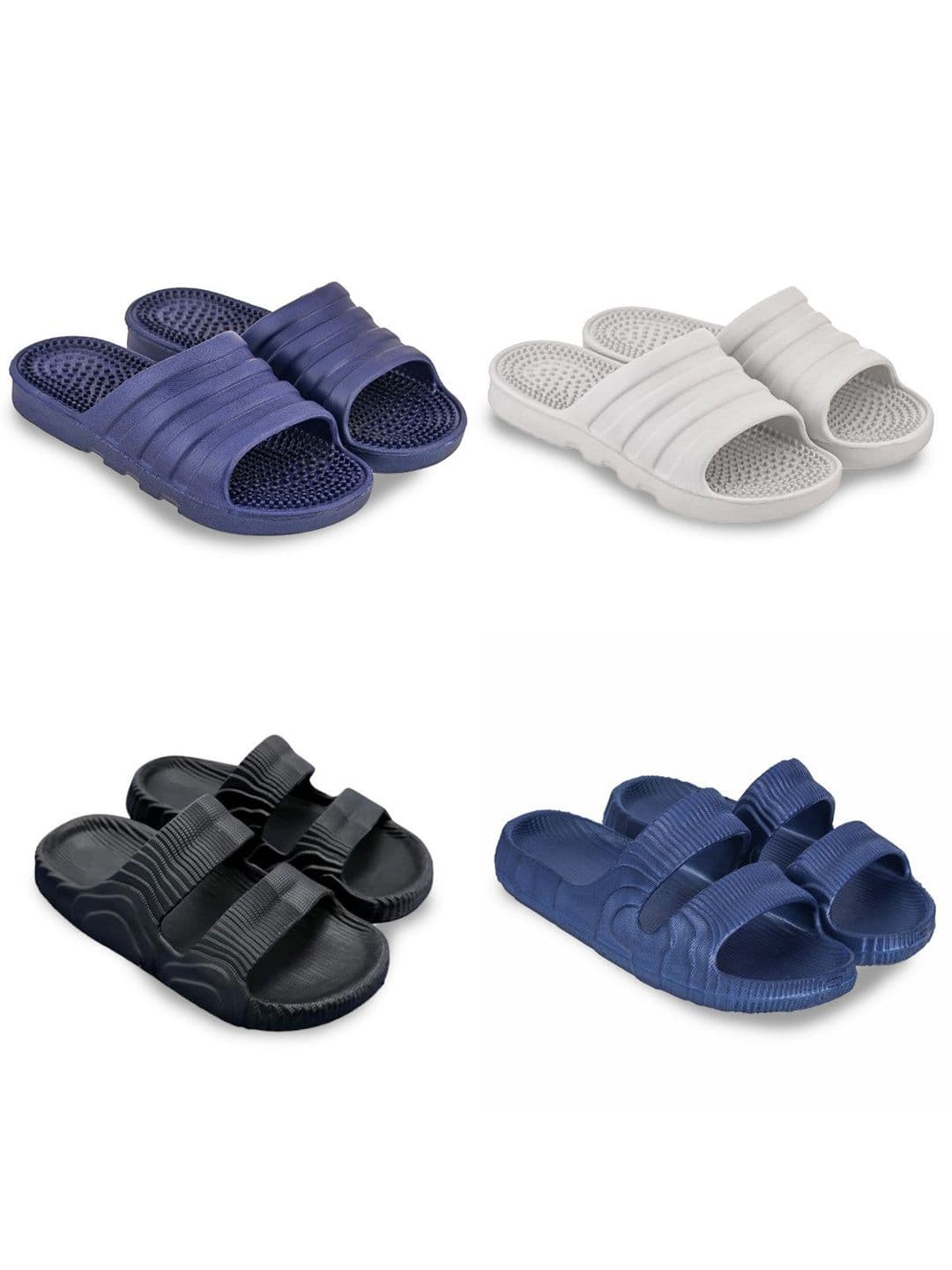 Feel alive Men Pack Of 4 Ultra-Comfortable Lightweight EVA Flip Flops - view 1