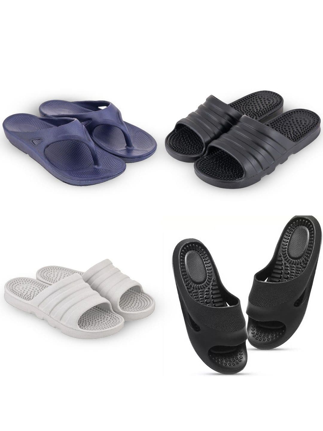 Feel alive Set Of 4 Ultra-Comfortable Lightweight Thong Flip-Flops - view 1