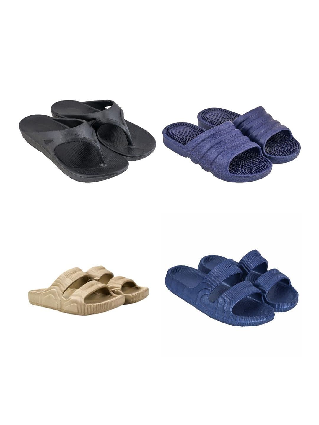 Feel alive Men Set of 4 Lightweight Flip Flops - view 1