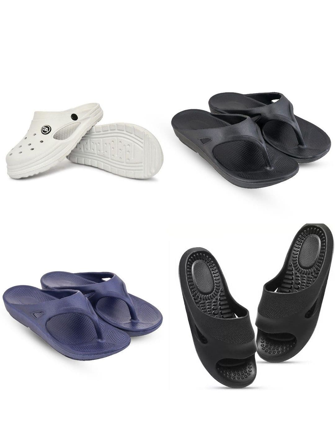 Feel alive Men Pack Of 4 Ultra-Comfortable & Lightweight Flip Flops - view 1