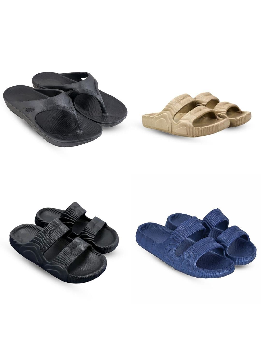 Feel alive Men Set Of 4 Thong Flip-Flops - view 1
