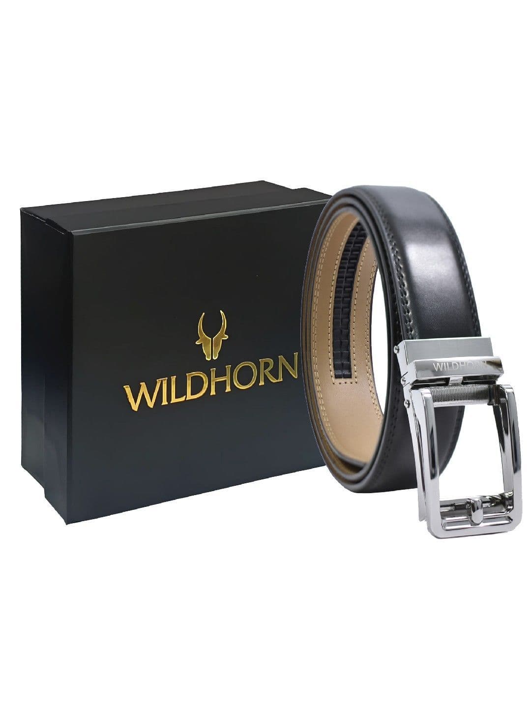 WildHorn Men Autolock Leather Adjustable Formal Belt - view 1