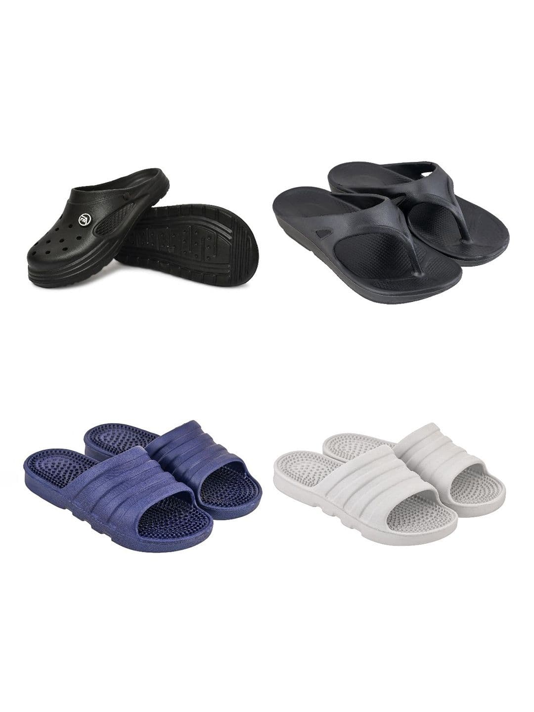 Feel alive Men Set of 4 Lightweight Flip Flops - view 1
