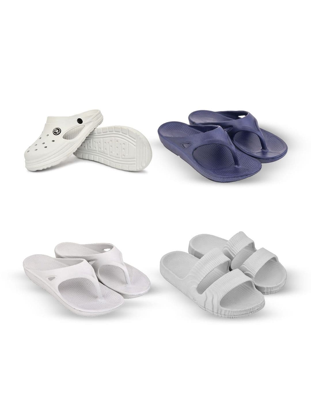 Feel alive Men Set of 4 Ultra-Comfortable Lightweight EVA Flip Flops - view 1