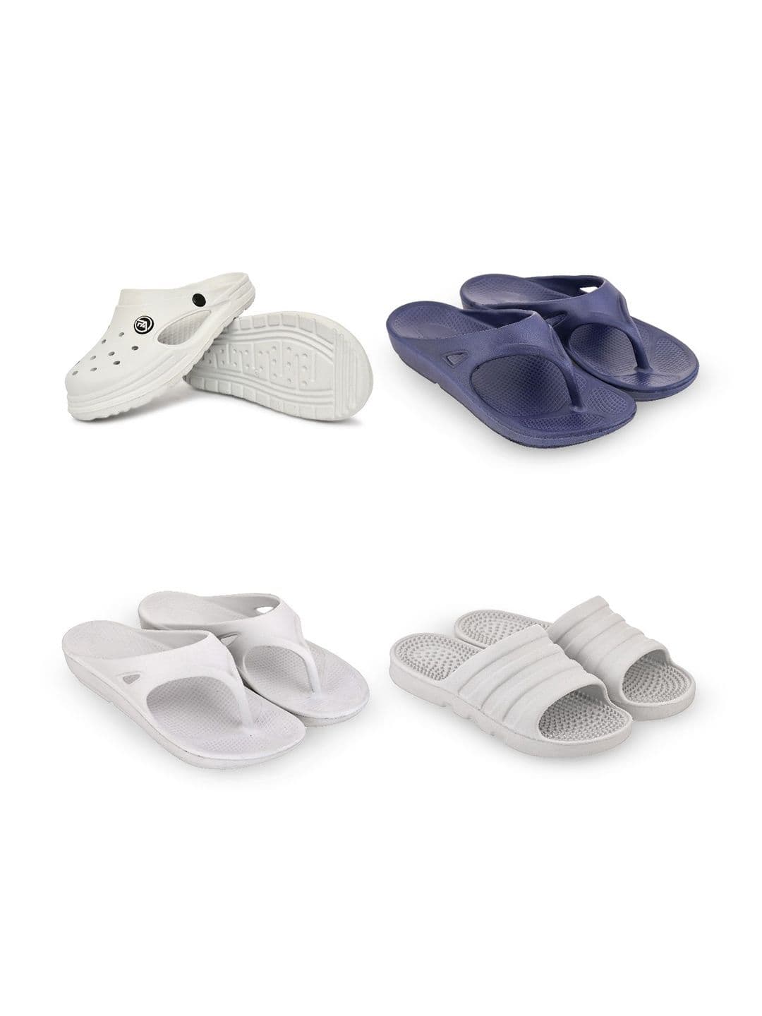 Feel alive Men Pack Of 4 Ultra-Comfortable Lightweight EVA Flip Flops - view 1