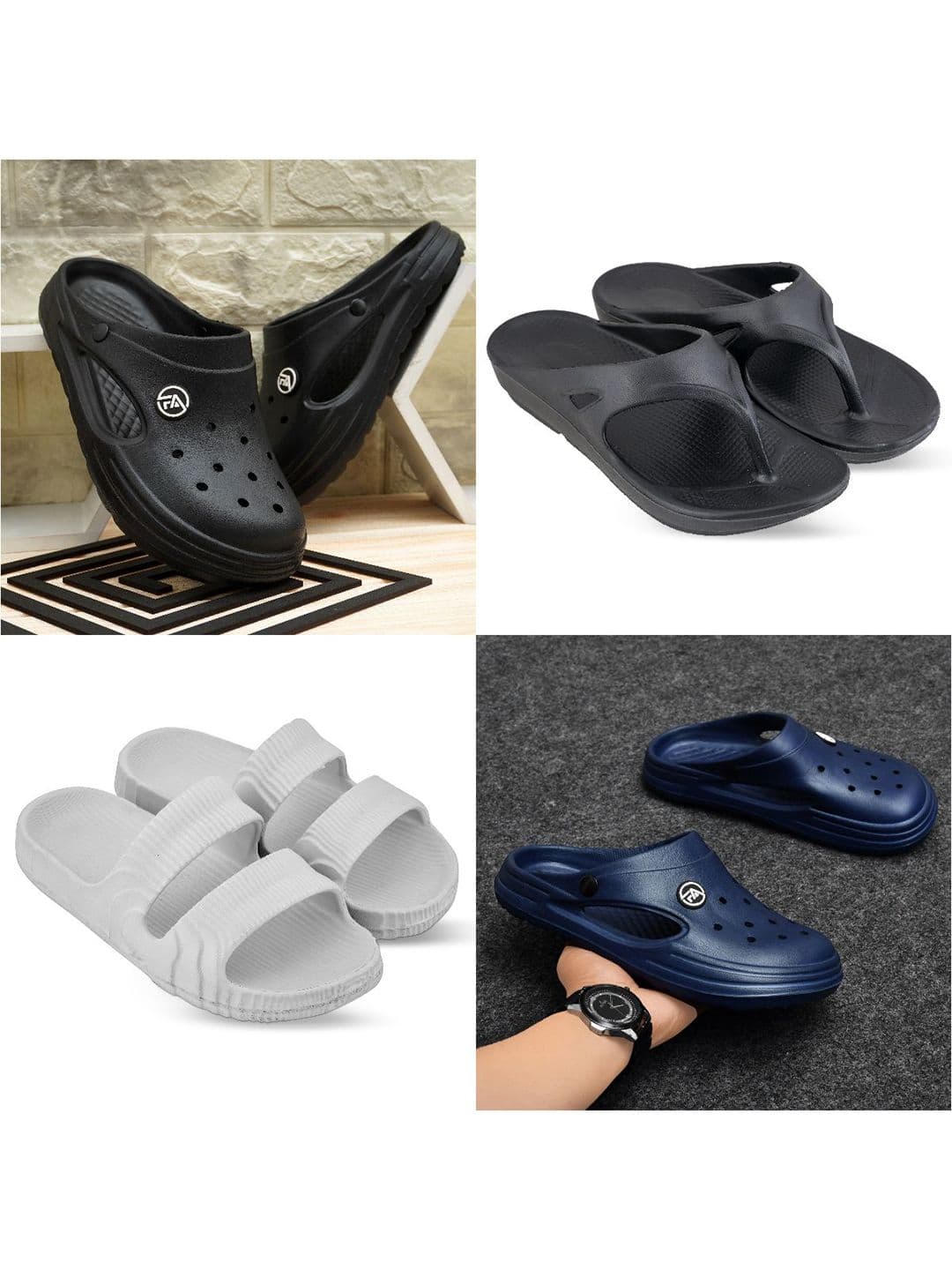 Feel alive Set Of 4 Ultra-Comfortable Lightweight Clogs - view 1